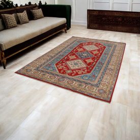 Dywan orientalny Kazak 192x288 ręcznie tkany dywan do salonu
