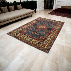 Dywan Kazak 182x280 ręcznie tkany dywan afgański do salonu