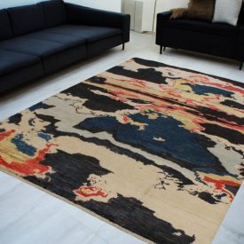   Dywan orientalny Afshar naqsha 200x296 ręcznie wiązany dywan afgański