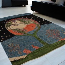   Dywan orientalny Afshar naqsha 195x293 ręcznie wiązany dywan afgański