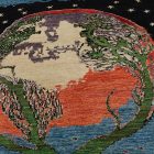 Dywan orientalny Afshar naqsha 195x293 ręcznie wiązany dywan afgański