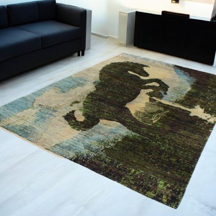 Dywan orientalny Afshar naqsha 197x293 ręcznie wiązany dywan afgański