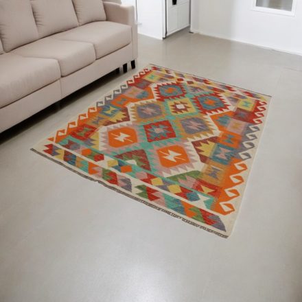 Ręcznie tkany Kilim 149x198 Dywan Kilim Maimana