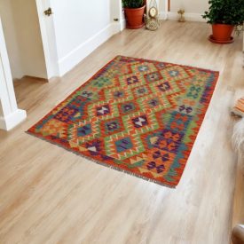 Ręcznie tkany Kilim 130x167 Dywan Kilim Maimana