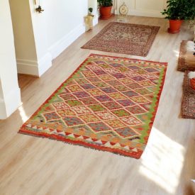 Chobi dywan Kilim 105x192 ręcznie tkany kelim wełniany
