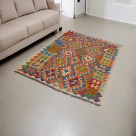 Ręcznie tkany Kilim 126x178 Dywan Kilim Maimana