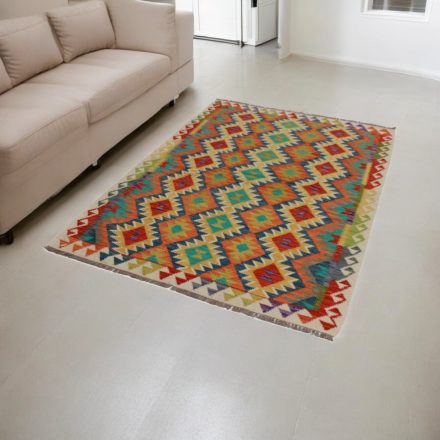 Kilim ręcznie tkany Chobi 133x182 dywan Kilim wełniany afgański
