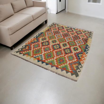 Kilim ręcznie tkany Chobi 140x190 dywan Kilim wełniany afgański