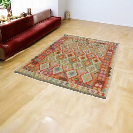 Dywan Kilim wełniany Chobi 148x199 ręcznie tkany Kilim afgański
