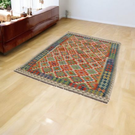 Dywan Kilim wełniany Chobi 154x214 ręcznie tkany Kilim afgański