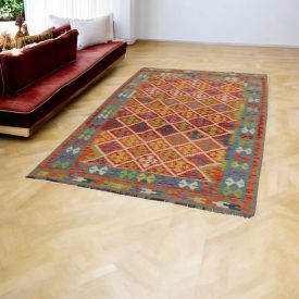 Kilim afgański Chobi 161x247 ręcznie tkany kilim etniczny