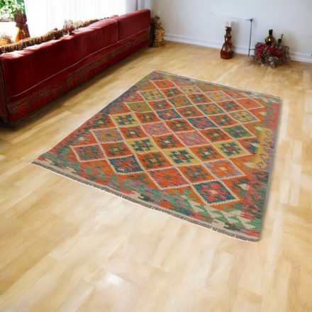 Kilim ręcznie tkany Chobi 150x208 dywan Kilim wełniany afgański
