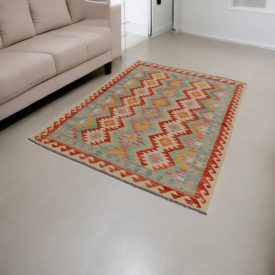 Kilim afgański Chobi 150x201 ręcznie tkany kilim etniczny