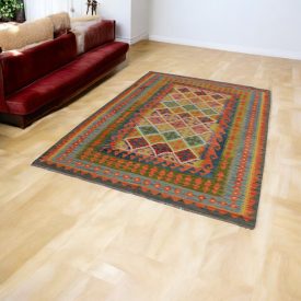 Kilim afgański Chobi 168x246 dywan Kilim ręcznie tkany