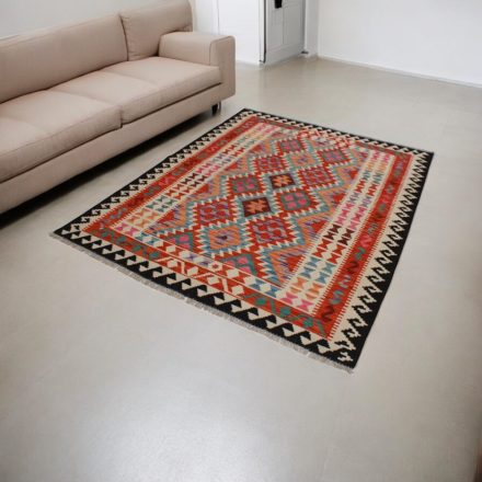Kilim ręcznie tkany Chobi 157x208 dywan Kilim wełniany afgański