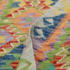 Etniczny chodnik Kelim Chobi 87x240 ręcznie tkany dywan Kelim