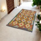 Dywan Kilim etniczny Chobi 101x213 ręcznie tkany dywan Kelim