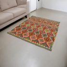 Ręcznie tkany kilim Chobi 160x194 – z wełny, z Afganistanu
