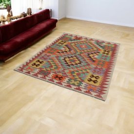 Kilim afgański Chobi 149x198 ręcznie tkany kilim etniczny