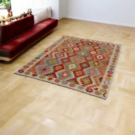 Ręcznie tkany Kilim 154x198 Dywan Kilim Maimana