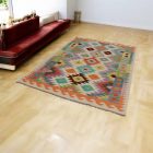 Dywan Kilim wełniany Chobi 145x204 ręcznie tkany Kilim afgański