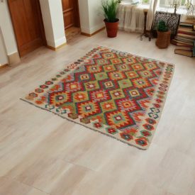   Dywan Kilim etniczny Chobi 148x201 ręcznie tkany dywan Kelim