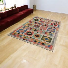   Dywan Kilim wełniany Chobi 166x250 ręcznie tkany Kilim afgański