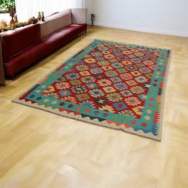   Dywan Kilim etniczny Chobi 167x254 ręcznie tkany dywan Kelim