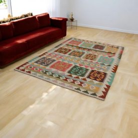   Dywan Kilim wełniany Chobi 177x251 ręcznie tkany Kilim afgański