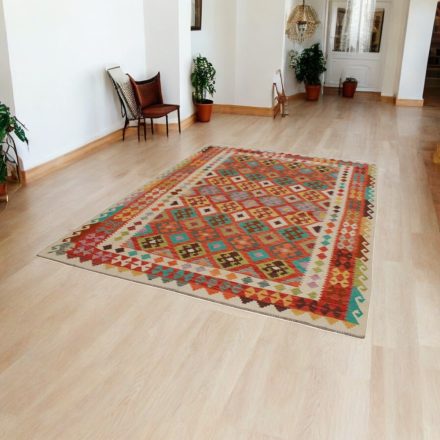 Dywan Kilim wełniany Chobi 207x299 ręcznie tkany Kilim afgański