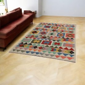   Dywan Kilim wełniany Chobi 164x244 ręcznie tkany Kilim afgański
