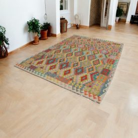Kilim Afgański Chobi 205x303 – ręcznie tkany, etniczny