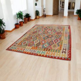   Kilim ręcznie tkany Chobi 207x290 dywan Kilim wełniany afgański