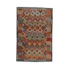 Kilim wełniany Chobi 198x296 – ręcznie tkany z Afganistanu
