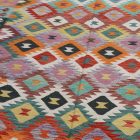 Kilim wełniany Chobi 198x296 – ręcznie tkany z Afganistanu