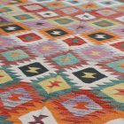 Kilim wełniany Chobi 198x296 – ręcznie tkany z Afganistanu