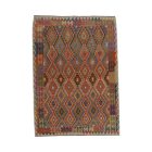 Ręcznie tkany kilim Chobi 202x286 – z wełny, z Afganistanu