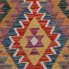 Ręcznie tkany kilim Chobi 202x286 – z wełny, z Afganistanu