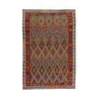 Dywan Kilim etniczny Chobi 202x295 ręcznie tkany dywan Kelim