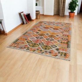   Dywan Kilim wełniany Chobi 189x293 ręcznie tkany Kilim afgański