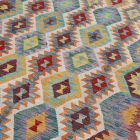 Ręcznie tkany kilim Chobi 196x296 – z wełny, z Afganistanu
