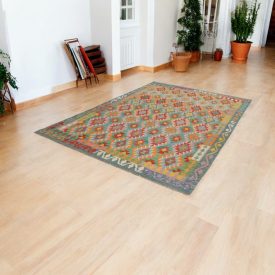 Kilim afgański Chobi 200x295 ręcznie tkany kilim etniczny