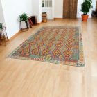 Ręcznie tkany kilim Chobi 204x293 – z wełny, z Afganistanu