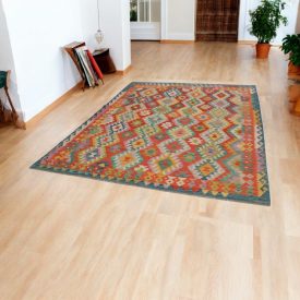 Kilim Afgański Chobi 204x290 – ręcznie tkany z wełny