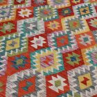 Kilim afgański Chobi 204x290 dywan Kilim ręcznie tkany