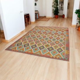 Dywan Kilim Chobi 208x306 ręcznie tkany kilim afgański