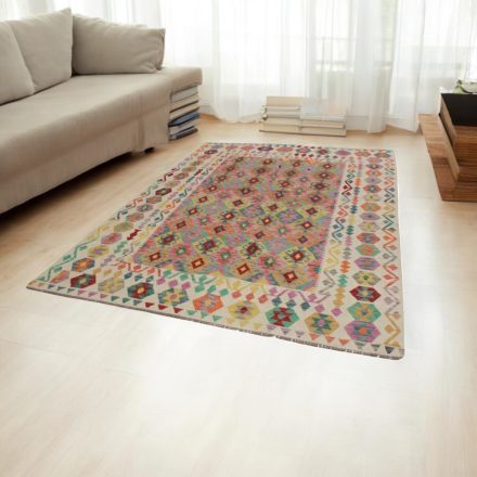 Kilim ręcznie tkany Chobi 202x291 dywan Kilim wełniany afgański