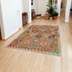 Ręcznie tkany Kilim 203x301 Dywan Kilim Maimana