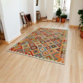 Dywan kilim Chobi 196x302 – ręcznie tkany z wełny
