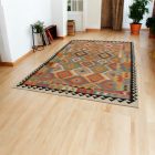 Kilim afgański Chobi 205x301 dywan Kilim ręcznie tkany